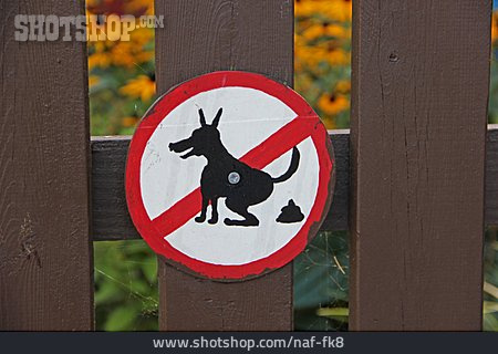 
                Verbotsschild, Hundehaufen, Hundehaltung                   