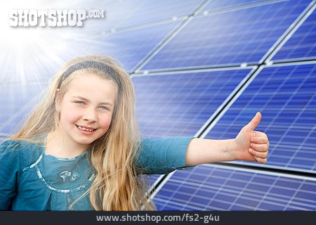 
                Kind, Mädchen, Solar, Solarstrom, Energiewende                   