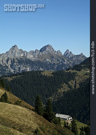 
                Tirol, Tannheimer Tal, Wanderhütte, Leilachspitze                   