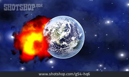 
                Weltkugel, Explosion, Planet                   
