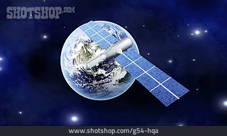
                Weltkugel, Satellit                   