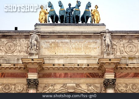 
                Quadriga, Triumphbogen, Arc De Triomphe Du Carrousel                   
