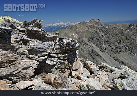 
                Berglandschaft, Bergrücken, Stubaier Alpen                   