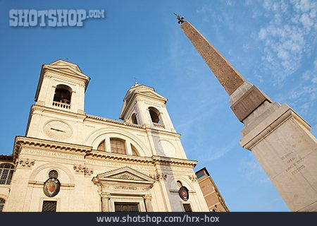 
                Rom, Santa Trinità Dei Monti, Piazza Di Spagna                   