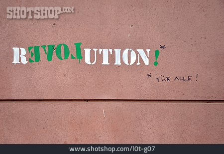
                Schriftzug, Jugendkultur, Aussage, Streetart, Revolution                   