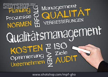 
                Management, Qualitätssicherung, Qualitätsmanagement                   