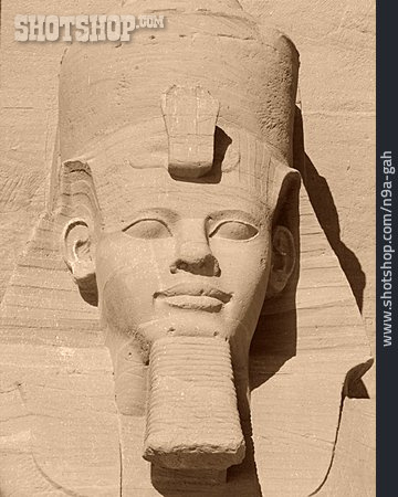 
                Skulptur, Ramses, Abu Simbel                   