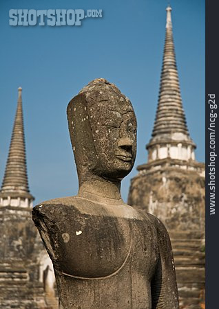 
                Archäologie, Skulptur, Ayutthaya                   