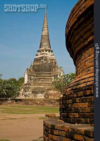 
                Tempel, Tempelanlage, Ayutthaya                   