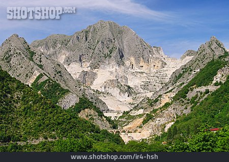 
                Carrara, Marmorsteinbruch, übertagesteinbruch                   