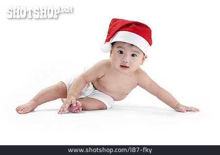 
                Kleinkind, Weihnachtsmütze                   