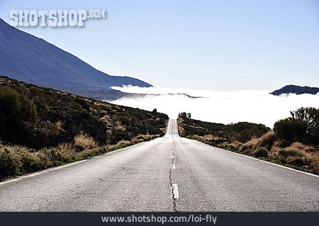 
                Straße, Teneriffa, Vulkanlandschaft                   