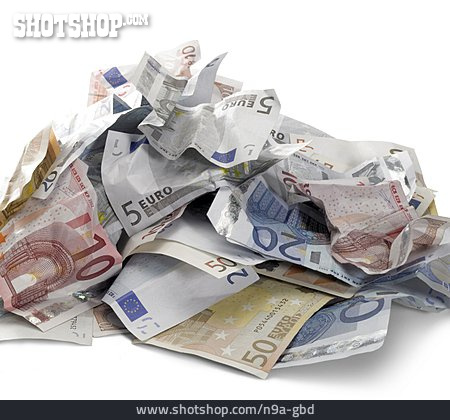 
                Euro, Geldschein, Ersparnisse, Geldhaufen                   