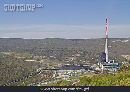 
                Industrielandschaft, Kraftwerk, Steinkohlekraftwerk, Plomin                   