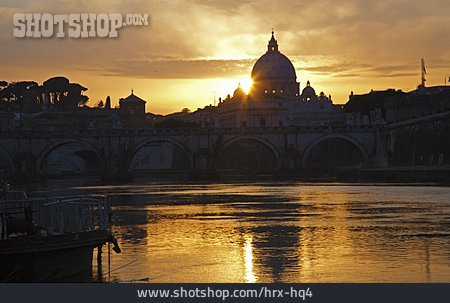 
                Silhouette, Rom, Petersdom                   