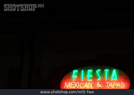 
                Restaurant, Tapas, Neonlicht, Mexikanische Küche                   
