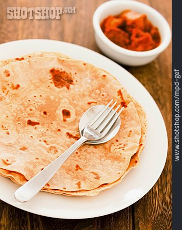 
                Indian Cuisine, Chapati                   