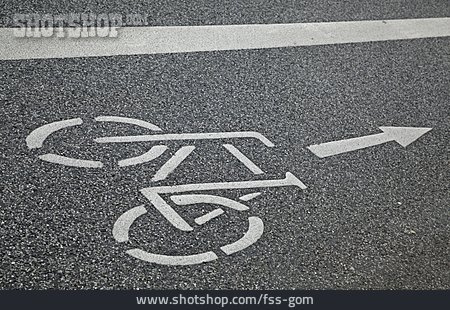 
                Fahrradspur, Radweg                   
