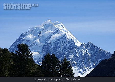 
                Berg, Gletscher, Mount Cook                   