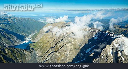 
                Gebirgskette, Southern Alps, Fox-gletscher                   