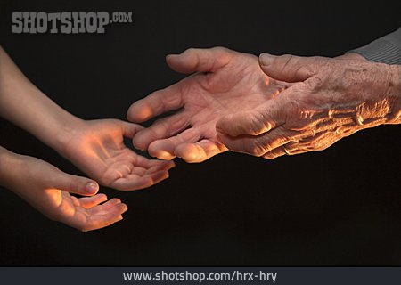 
                Hand, Hilfe, Berührung, Generationen                   