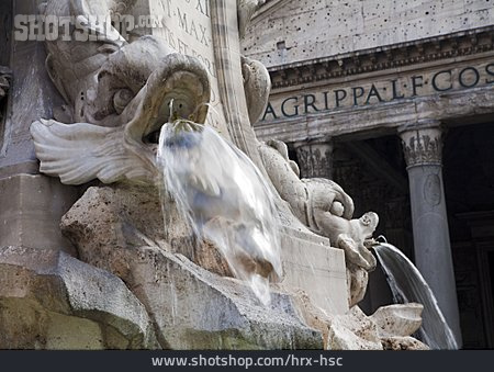 
                Brunnen, Brunnenfigur, Piazza Della Rotonda                   