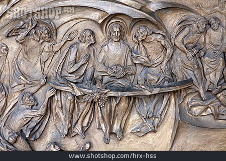 
                Relief, Abendmahl, Santa Maria Maggiore                   