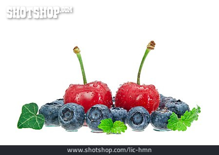 
                Obst, Kirsche, Heidelbeere                   