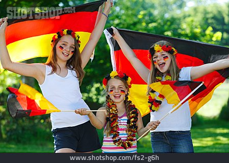 
                Girl, Cheering, Cheering, Soccer Fan, German Fans                   