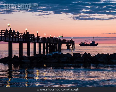 
                Pier, Baltic Sea Coast, Wustrow                   