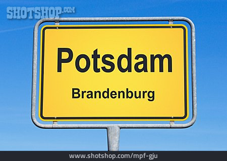 
                Potsdam, Ortsschild                   