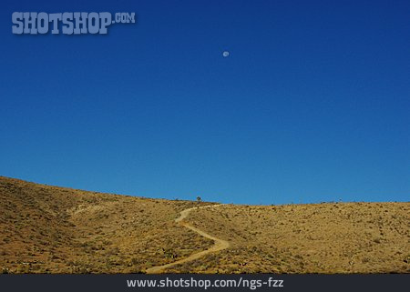 
                Weg, Wüste, Schotterweg, Utah                   