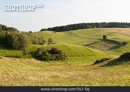 
                Landschaft, Hügel, Rügen                   