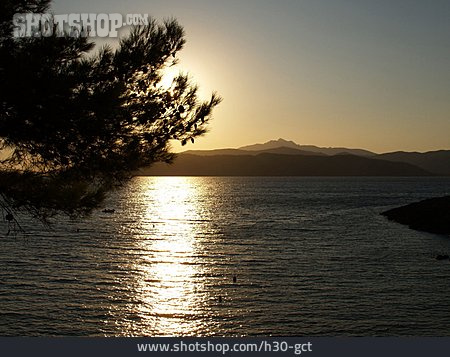 
                Sonnenuntergang, Mittelmeer, Elba                   