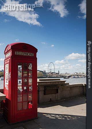 
                London, Telefonzelle, Britisch                   