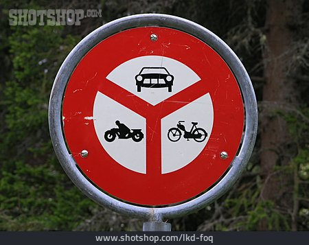 
                Straßenschild, Verbot Der Einfahrt                   