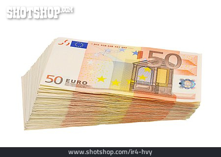 
                Geldschein, Geldstapel, 50 Euro                   