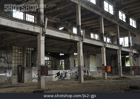 
                Stillgelegt, Industrieruine, Fabrikgebäude                   