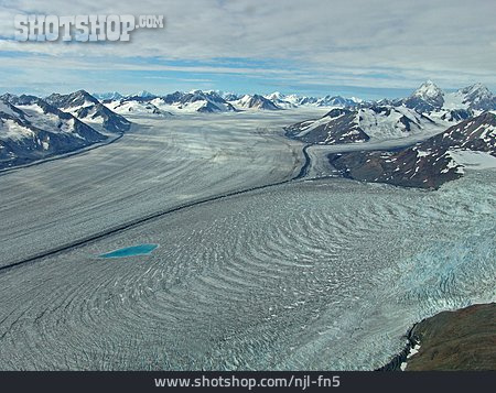 
                Schneebedeckt, Gletscher, Kluane-nationalpark                   