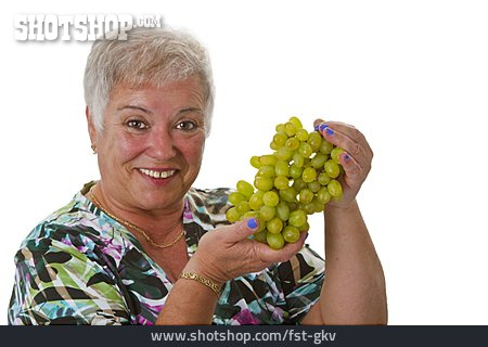 
                Seniorin, Gesunde Ernährung, Weintrauben                   
