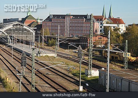 
                Schienenverkehr, Bahnhof, Lübeck                   