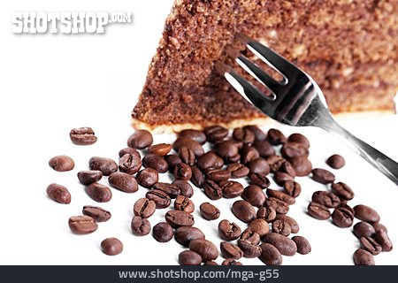
                Kaffeepause, Kuchenstück, Schokoladenkuchen                   