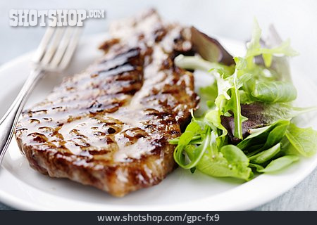 
                Steak, Fleischgericht, Schweinesteak                   