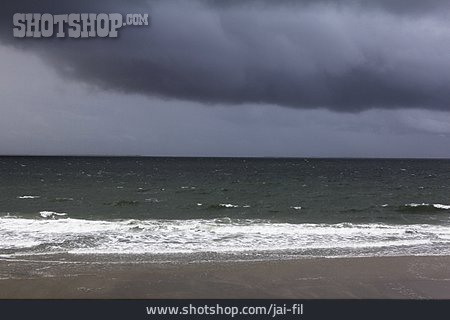 
                Meer, Nordsee, Regenwolke                   