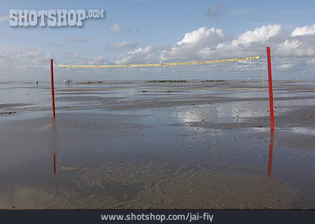 
                Strand, Netz, Beachvolleyball                   