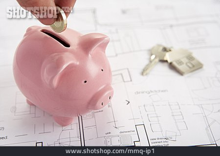 
                Money, Building Construction, Piggy Bank                   