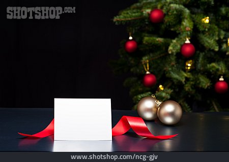 
                Textfreiraum, Bescherung, Weihnachtskarte                   