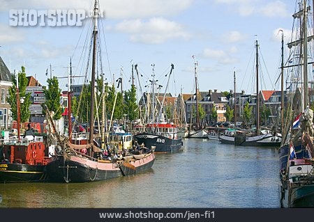 
                Hafen, Niederlande, Harlingen                   