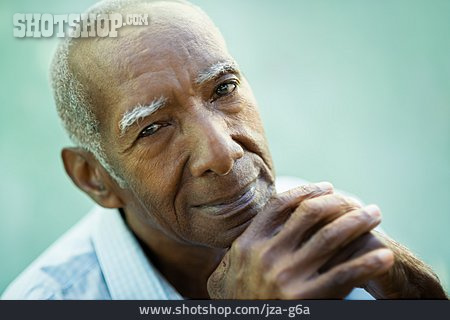 
                Mann, Senior, Porträt, Kubaner                   