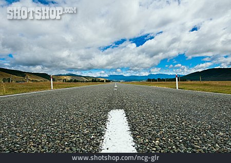 
                Straße, Neuseeland, Südinsel                   